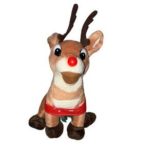 Vintage Rudolph and the Island of Misfit Toys Rudolph Stuffed Plush Brown